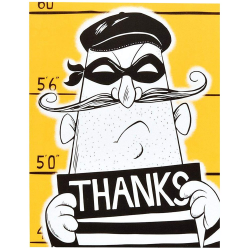 Birthday Express Police Party Cops and Robbers Party Thank-You Notes (8)
