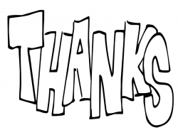 Thank You | Coloring Page for Kids - Clip Art Library