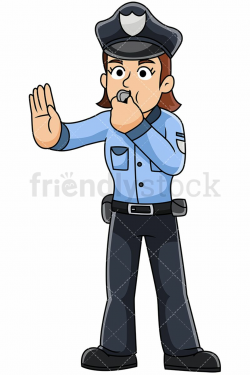 Female Police Officer Blowing Whistle | Police, Police ...