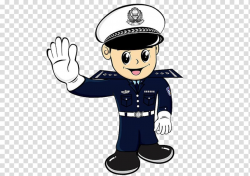 Security guard illustration, Police officer Traffic police ...
