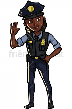 Black Policewoman in 2019 | Cartoon, Police, Female police ...