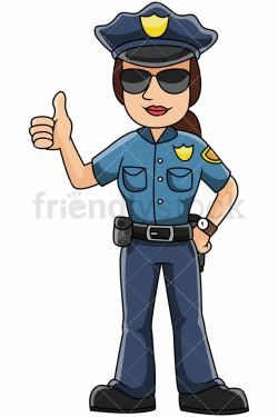 Female Police Officer Giving The Thumbs Up | Female police ...