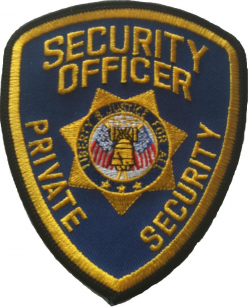 Generic Private Security Officer Patch | Security badge ...