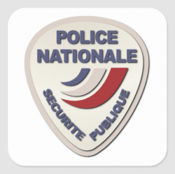 Police Nationale France Police without Text Square Sticker