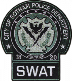 GOTHAM CITY POLICE DEPARTMENT SHOULDER PATCH: SWAT Team, The Dark Knight  (2008)