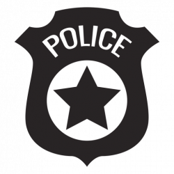 Badge police silhouette - Transparent PNG & SVG vector