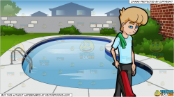 A Man In Concentration While Using The Vacuum and Backyard ...