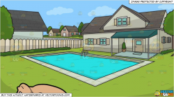 A Man Doing The Fish Yoga Pose and A Suburban House With ...