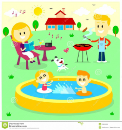 Backyard Play Clipart