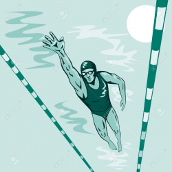 Competitive swimming pool clipart - Clip Art Library