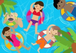 Children Pool Party In The Summer - Download Free Vectors ...