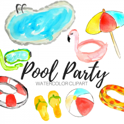 Pool Party Clipart — Writelovely