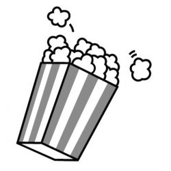 Popcorn Clipart Black And White | Free download best Popcorn Clipart ...