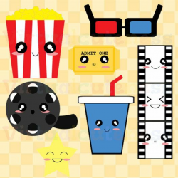 Movie Theater Clipart - Movie Night Clip Art, Popcorn Clipart ...