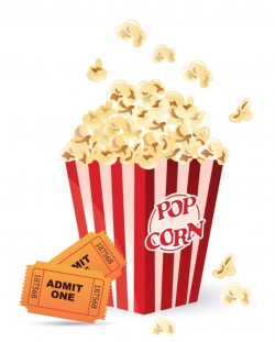 Movie And Popcorn Clipart - Clip Art Library