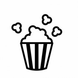 Popcorn Silhouette at GetDrawings.com | Free for personal use ...