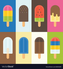 Colorful popsicle icon