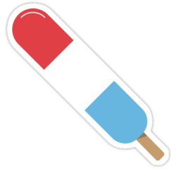 Red White and Blue Popsicle\' Sticker by DesignsByDB ...