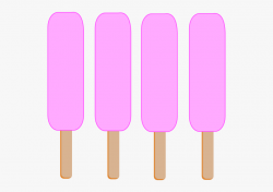 4 Pink Single Popsicle Clip Art - Gelato, Cliparts ...