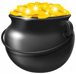 Black Pot of Gold PNG Clipart Image | Gallery Yopriceville ...