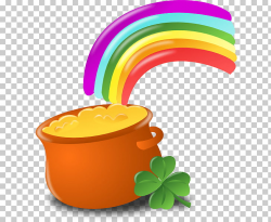 St Patrick\'s Day Pot Of Gold, four leaf clover illustration ...