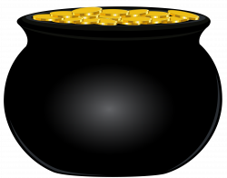 Black Pot of Gold PNG Clip Art Image | Gallery Yopriceville ...