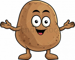 Happy Potato Mascot | Vegetable cartoon | Cartoon, Happy ...