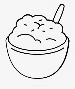 Mashed Potatoes Coloring Page - Mashed Potatoes Clipart ...