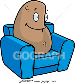 EPS Vector - Couch potato. Stock Clipart Illustration ...