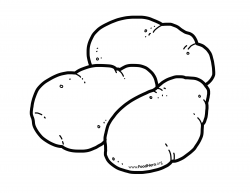 Potato Outline | Food Hero #potatoes #illustrations ...