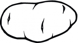 Potato Clipart Black And White | Free download best Potato ...