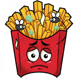 Stinky French Fries Going Bad Emoji in 2019 | Emoji clipart ...