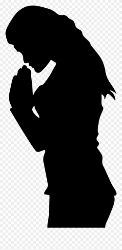 Clip Black And White Stock Praying Silhouette - Woman Praying Clip ...