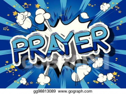 Vector Art - Prayer - comic book word. EPS clipart gg98813089 - GoGraph