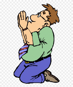Cartoon Man Praying Clipart Praying Hands Prayer Clip - Person ...