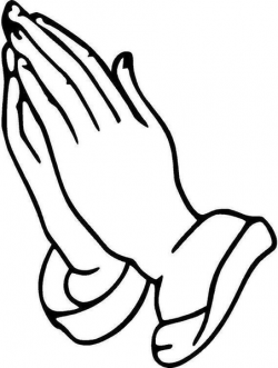 Black And White Praying Hands Clipart | Free Images at Clker.com ...