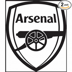 Amazon.com: Premier League FC Arsenal Logo Black N White ...