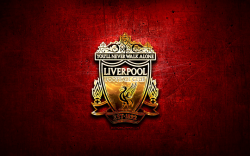 Download wallpapers Liverpool FC, golden logo, Premier ...