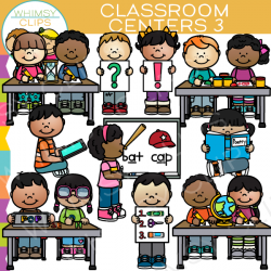 Classroom Centers Clip Art - Set Three