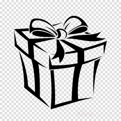 Gift Box Ribbon clipart - Black, Present, Ribbon ...