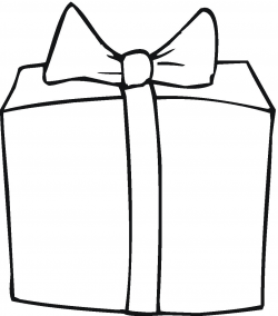 Christmas Present Clipart Black And White - Clip Art Library