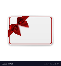 White blank gift card template