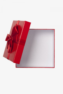 Red Texture Gift Box, Gift Clipart, Open, Empty PNG ...