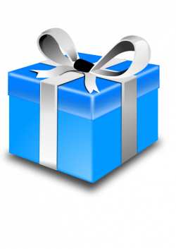 Free Clipart: Present Blue Pack | Minduka