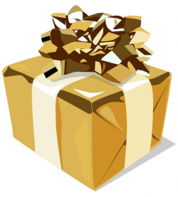 Gold Clipart present 1 - 750 X 833 Free Clip Art stock ...