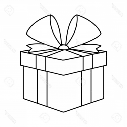 Christmas present outline clipart clipart images gallery for ...