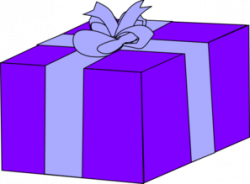 Purple Gift Box Clip Art at Clker.com - vector clip art ...