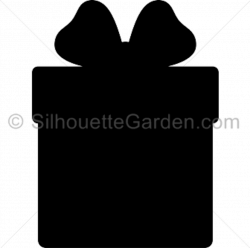 Christmas Present Silhouette