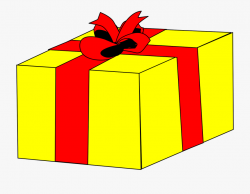 Gift Box Yellow - Yellow Gift Clipart #608922 - Free ...
