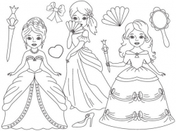 Princess Black And White Clipart & Free Clip Art Images #10191 ...